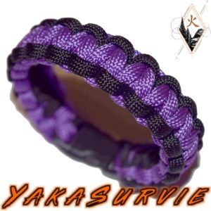 A10 Cobra duo lilas black bracelet yakasurvie