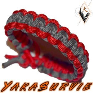 A21 Cobra reversible grey imperial redbracelet yakasurvie