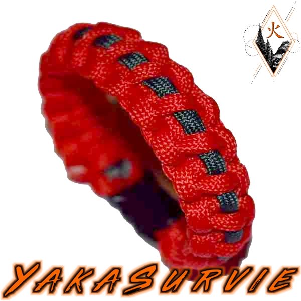 A24 Cobra red-dark green line bracelet yakasurvie