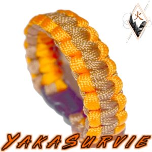 A6 Cobra duo brown-orange bracelet yakasurvie